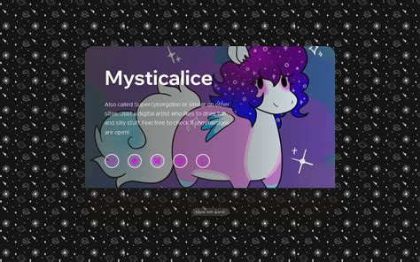 @mysticalice - Alice @mysticalice Cara Artist Social & Portfolio Platform.