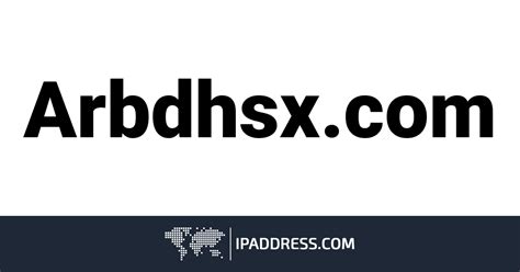 Arbdhsx - Subdomain Finder Scan Of Arbdhsx.